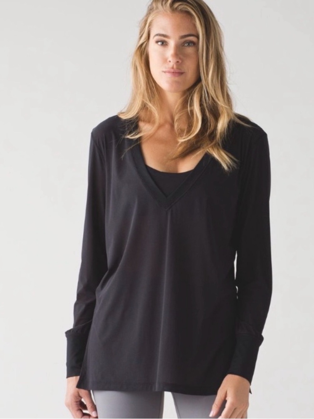 Lululemon Get Low Black Long sleeve